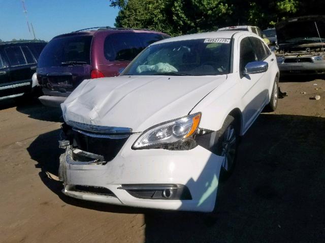 1C3CCBCG4DN528498 - 2013 CHRYSLER 200 LIMITE WHITE photo 2