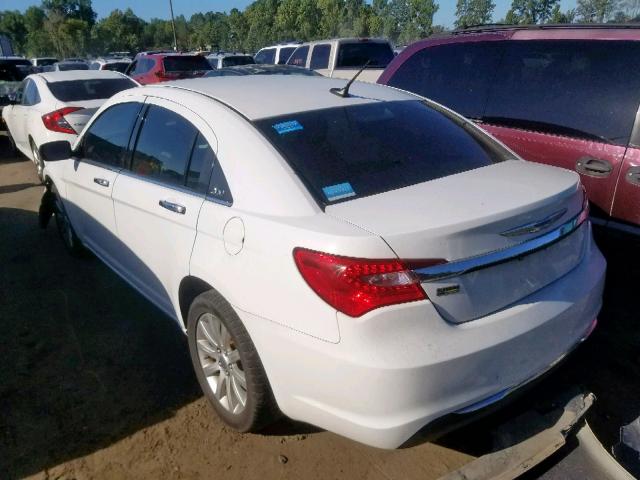 1C3CCBCG4DN528498 - 2013 CHRYSLER 200 LIMITE WHITE photo 3