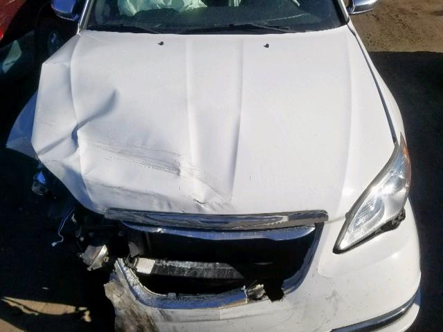 1C3CCBCG4DN528498 - 2013 CHRYSLER 200 LIMITE WHITE photo 7