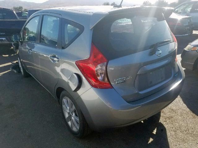 3N1CE2CP9EL368919 - 2014 NISSAN VERSA NOTE GRAY photo 3