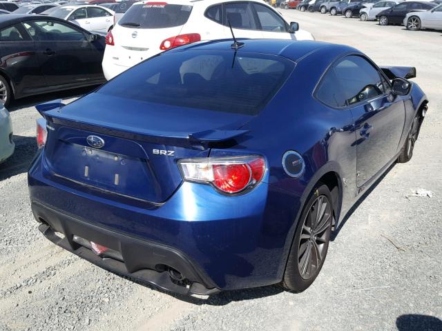 JF1ZCAB17D1603740 - 2013 SUBARU BRZ 2.0 PR BLUE photo 4