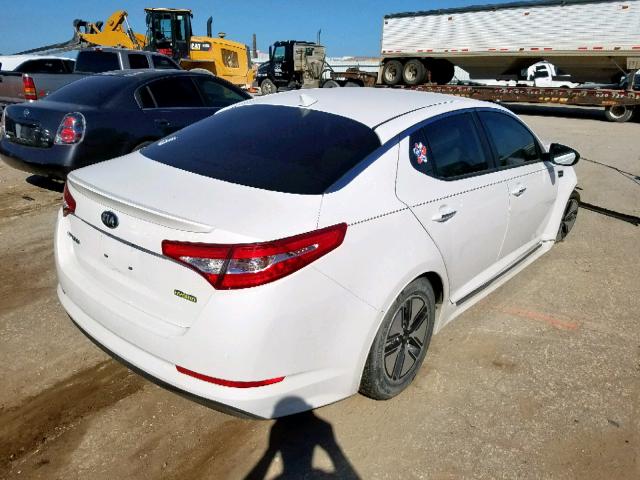 KNAGM4AD5C5025525 - 2012 KIA OPTIMA HYB WHITE photo 4