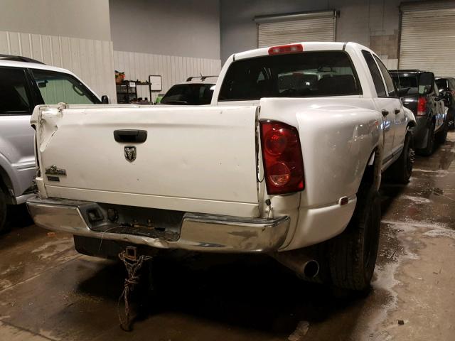 3D7ML48C37G709094 - 2007 DODGE RAM 3500 S WHITE photo 4