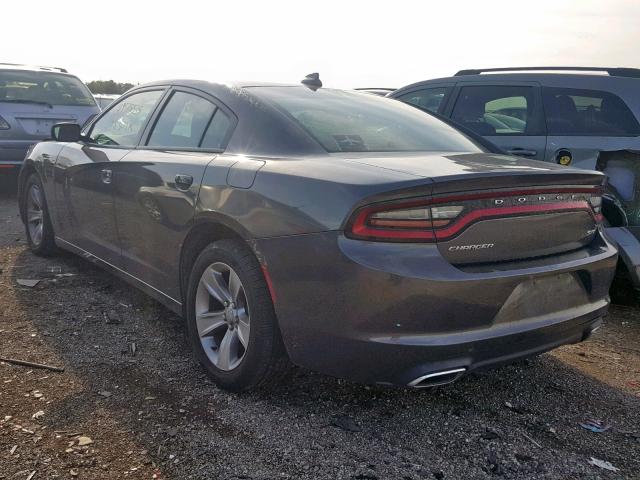 2C3CDXHG2HH655140 - 2017 DODGE CHARGER SX GRAY photo 3