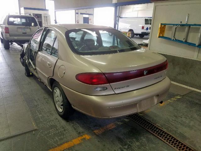 1MEFM13P0WW611888 - 1998 MERCURY TRACER LS BROWN photo 3