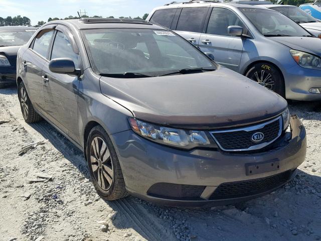 KNAFU4A23D5698731 - 2013 KIA FORTE EX GRAY photo 1