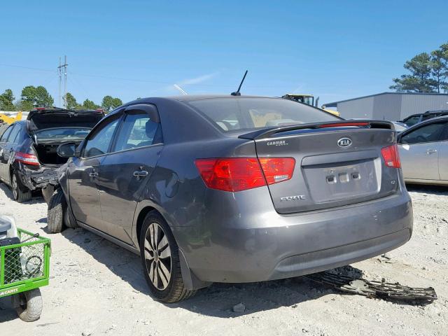 KNAFU4A23D5698731 - 2013 KIA FORTE EX GRAY photo 3