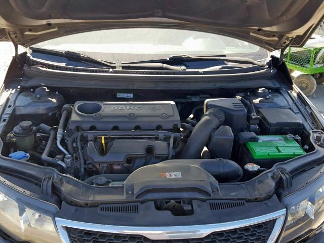 KNAFU4A23D5698731 - 2013 KIA FORTE EX GRAY photo 7