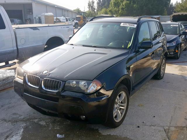 WBXPA93436WG87386 - 2006 BMW X3 3.0I BLACK photo 2