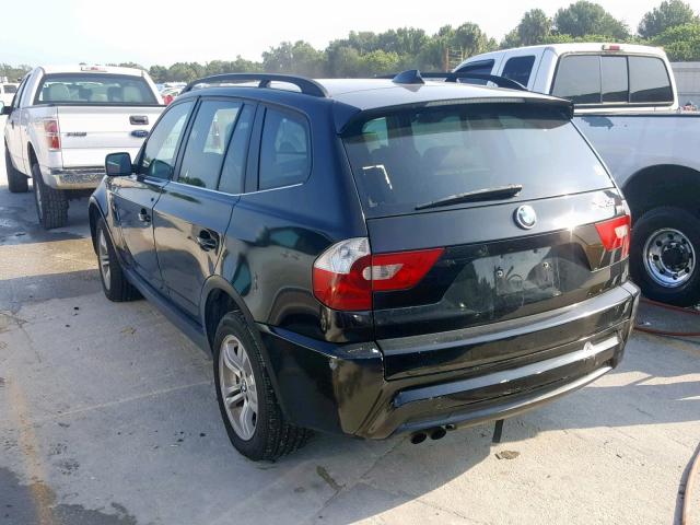 WBXPA93436WG87386 - 2006 BMW X3 3.0I BLACK photo 3