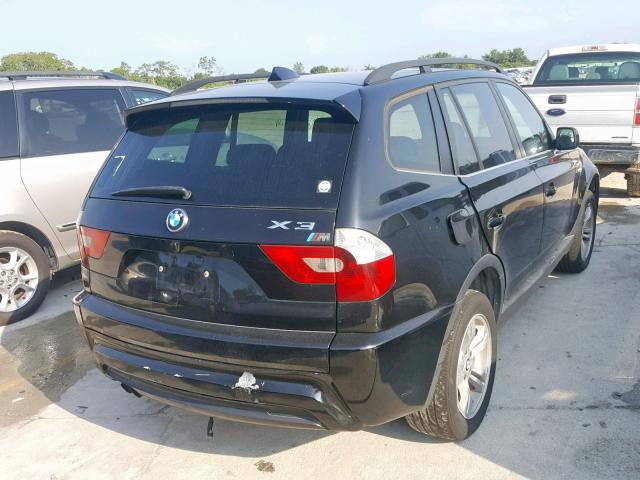 WBXPA93436WG87386 - 2006 BMW X3 3.0I BLACK photo 4