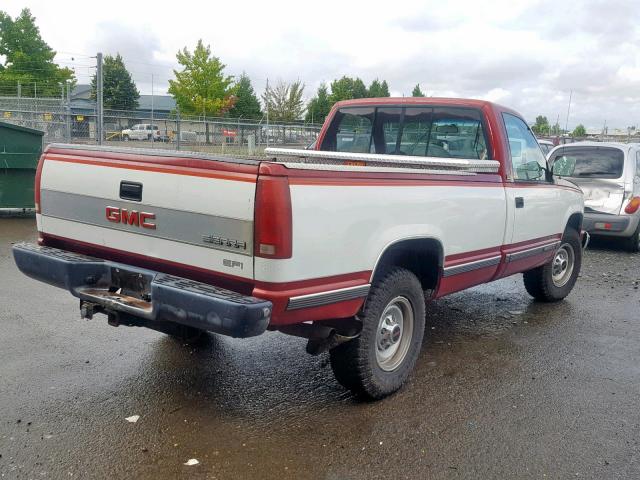 1GTGC34NXLE517620 - 1990 GMC SIERRA C35 TWO TONE photo 4