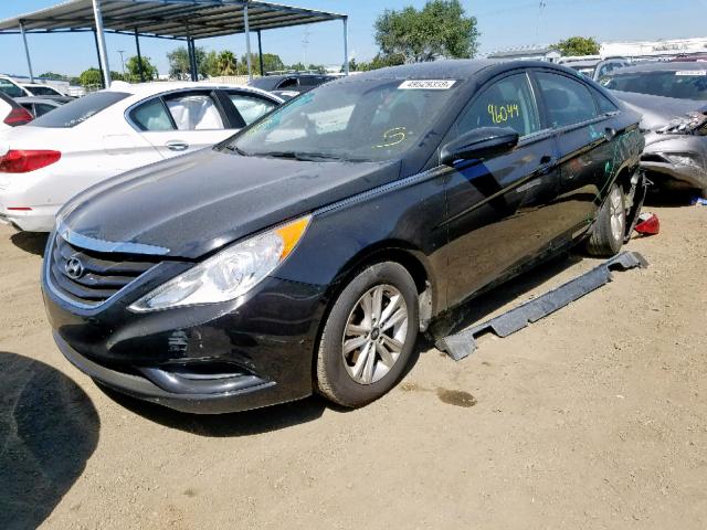 5NPEB4AC2CH367862 - 2012 HYUNDAI SONATA GLS BLACK photo 2