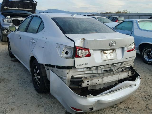 JTHCK262585021595 - 2008 LEXUS IS 250 WHITE photo 3