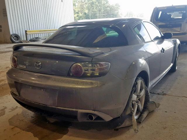 JM1FE17N440136656 - 2004 MAZDA RX8 GRAY photo 4