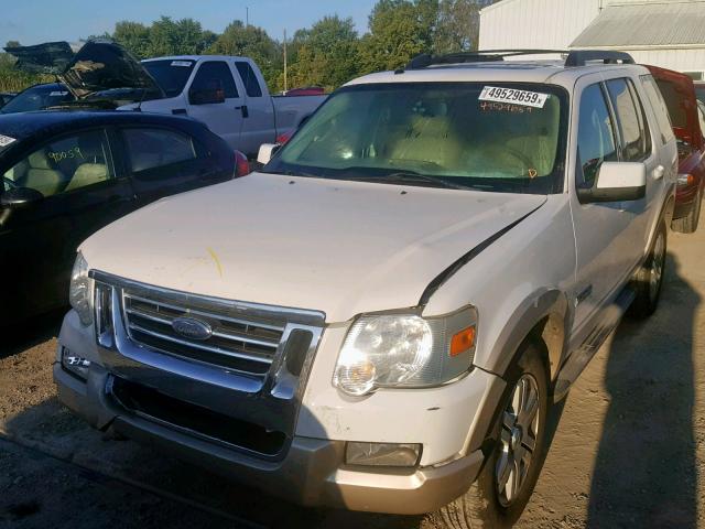 1FMEU74E38UA50951 - 2008 FORD EXPLORER E WHITE photo 2