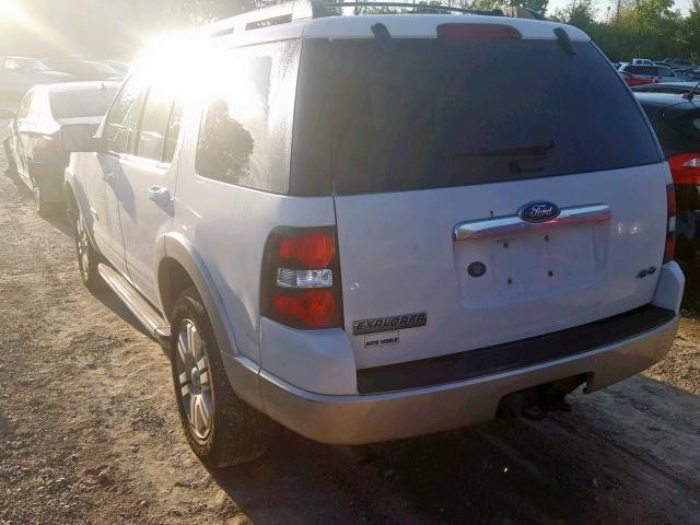 1FMEU74E38UA50951 - 2008 FORD EXPLORER E WHITE photo 3