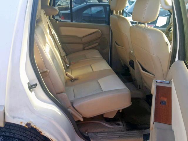 1FMEU74E38UA50951 - 2008 FORD EXPLORER E WHITE photo 6