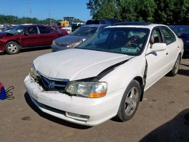 19UUA56612A037239 - 2002 ACURA 3.2TL WHITE photo 2