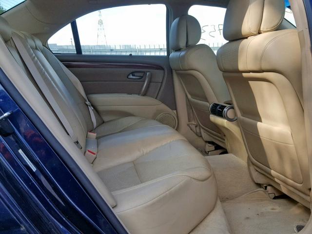 JH4KB16385C800222 - 2005 ACURA RL BLUE photo 6