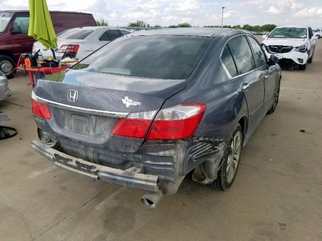 1HGCR2F39EA014756 - 2014 HONDA ACCORD LX GRAY photo 4