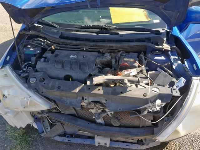 3N1BC13E97L431451 - 2007 NISSAN VERSA S BLUE photo 7