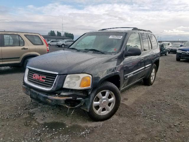 1GKDT13S042423901 - 2004 GMC ENVOY BLACK photo 2