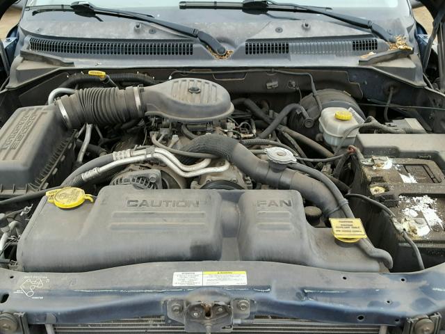 1D4HS58Z03F508292 - 2003 DODGE DURANGO SL BLUE photo 7