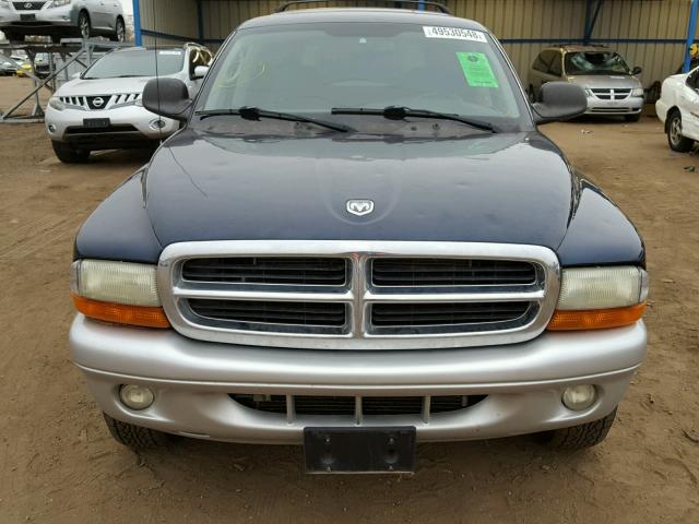 1D4HS58Z03F508292 - 2003 DODGE DURANGO SL BLUE photo 9