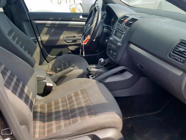 3VWDJ71K39M057954 - 2009 VOLKSWAGEN GLI შავი ფოტო 5