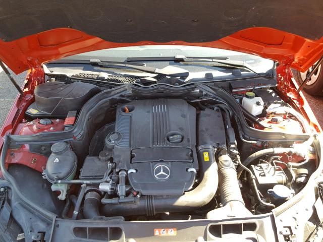 WDDGF4HB5EA936679 - 2014 MERCEDES-BENZ C 250 RED photo 7