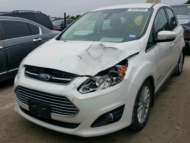 1FADP5BU9GL105225 - 2016 FORD C-MAX SEL WHITE photo 2