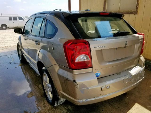 1B3HB48A29D162222 - 2009 DODGE CALIBER SX GOLD photo 3