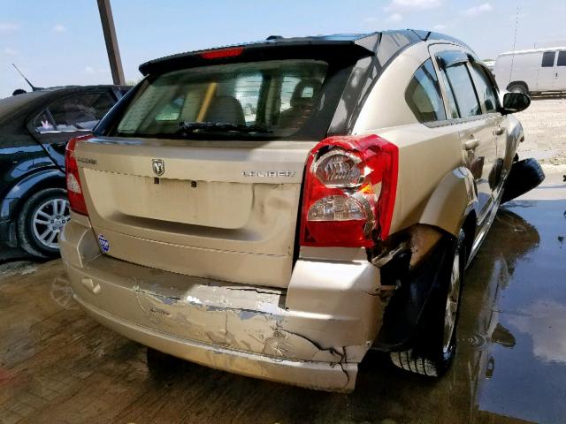 1B3HB48A29D162222 - 2009 DODGE CALIBER SX GOLD photo 4