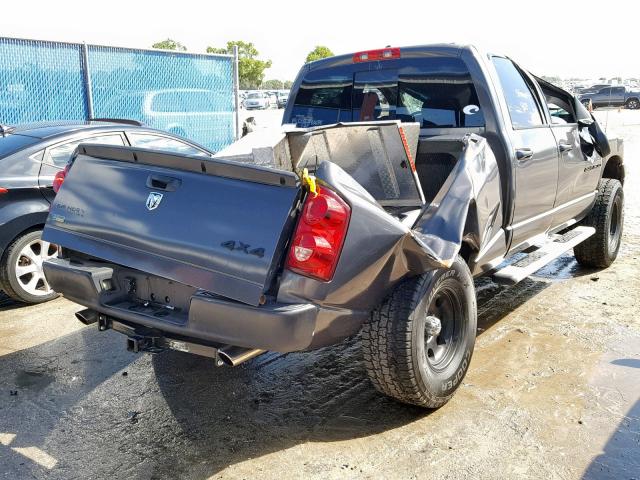 1D7HU18P87S252601 - 2007 DODGE RAM 1500 S GRAY photo 4