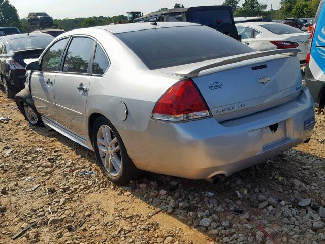 2G1WC5E30D1228374 - 2013 CHEVROLET IMPALA LTZ SILVER photo 3