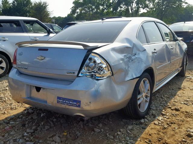 2G1WC5E30D1228374 - 2013 CHEVROLET IMPALA LTZ SILVER photo 4