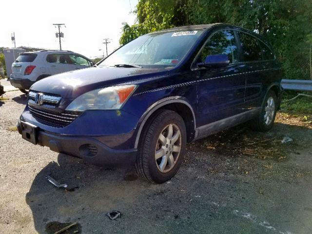 5J6RE48749L064842 - 2009 HONDA CR-V EXL BLUE photo 2