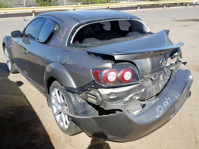 JM1FE174190402830 - 2009 MAZDA RX8 GRAY photo 3