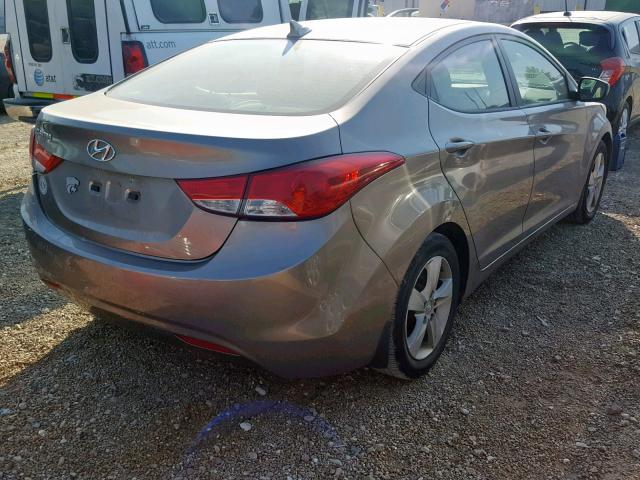 5NPDH4AE9DH297273 - 2013 HYUNDAI ELANTRA GL BEIGE photo 4