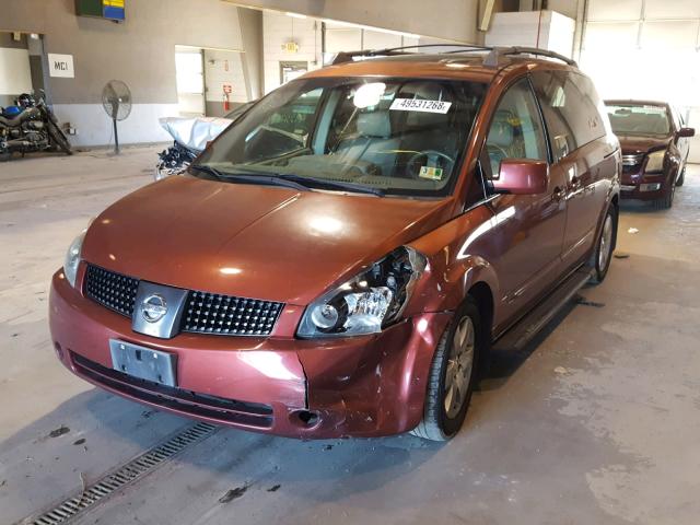 5N1BV28U54N319461 - 2004 NISSAN QUEST S RED photo 2