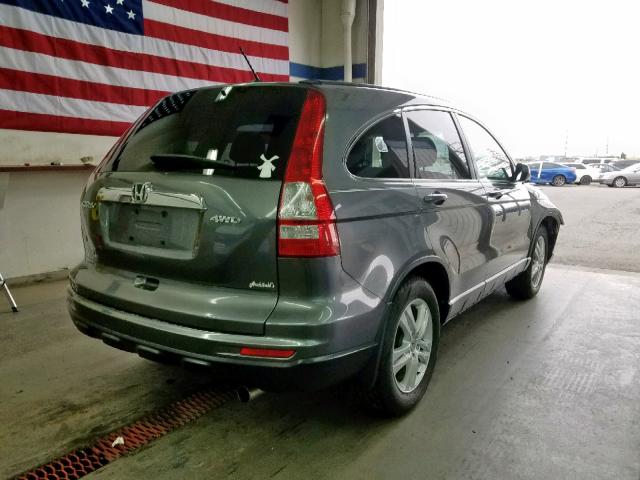 JHLRE4H78BC026822 - 2011 HONDA CR-V EXL GRAY photo 4