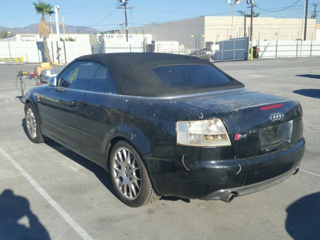 WUARL48H76K900569 - 2006 AUDI S4 QUATTRO BLACK photo 3