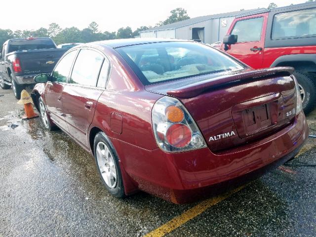 1N4AL11D22C130694 - 2002 NISSAN ALTIMA BAS BURGUNDY photo 3