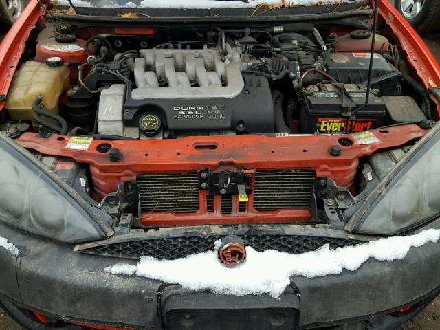 1ZWHT61L725609946 - 2002 MERCURY COUGAR V6 RED photo 7