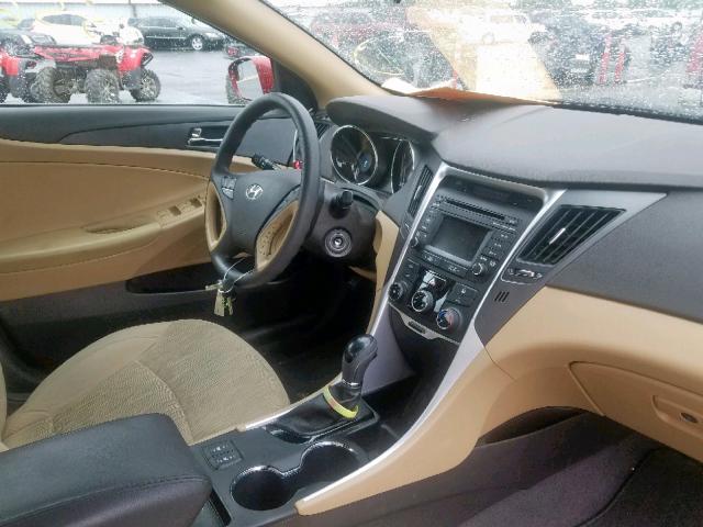 5NPEB4AC5EH945309 - 2014 HYUNDAI SONATA GLS RED photo 9