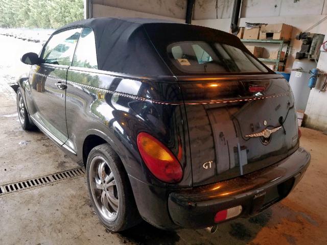 3C3AY75SX5T314155 - 2005 CHRYSLER PT CRUISER BLACK photo 3