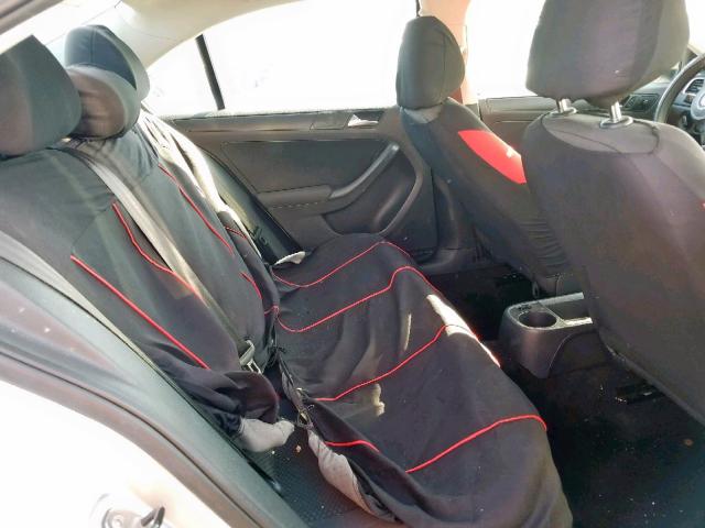 3VW2K7AJXCM355761 - 2012 VOLKSWAGEN JETTA BASE ვერცხლისფერი ფოტო 6