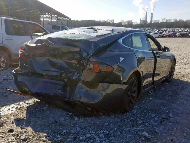 5YJSA1E25GF142524 - 2016 TESLA MODEL S GRAY photo 4