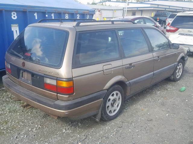 WVWGB4311LE260385 - 1990 VOLKSWAGEN PASSAT GL TAN photo 4